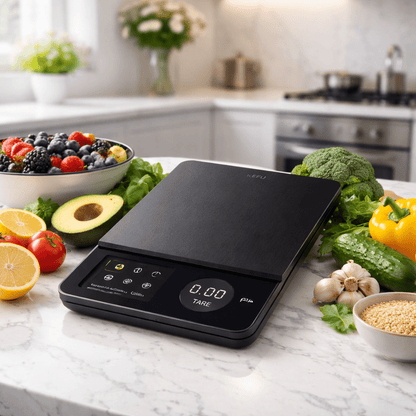 Tinora_smart_nuttrition_scale kjøkkenvekt Tinora Tinoraernæring_helse