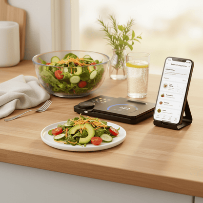 Tinora_smart_nuttrition_scale kjøkkenvekt Tinora Tinoraernæring_helse