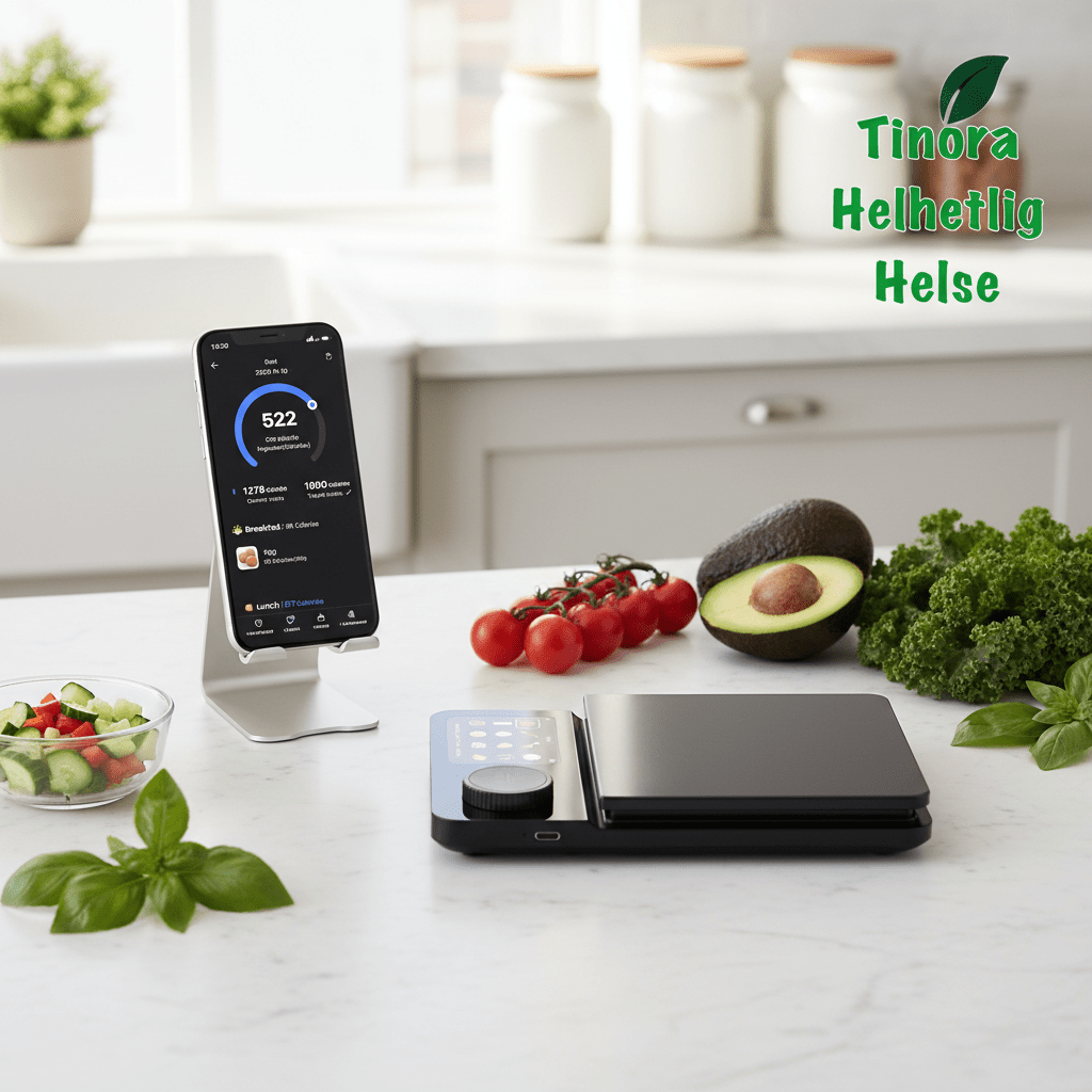 Tinora_smart_nuttrition_scale kjøkkenvekt Tinora Tinoraernæring_helse